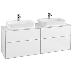 Villeroy und Boch Finion Waschtischunterschrank F43100GF 160x60,3cm, Abdeckplatte white matt, Glossy white lacquer