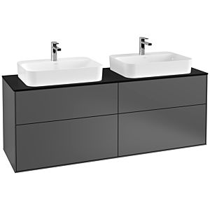 Villeroy and Boch Finion Villeroy and Boch Finion F43200GK 160x60.3cm, cover plate black matt, anthracite matt