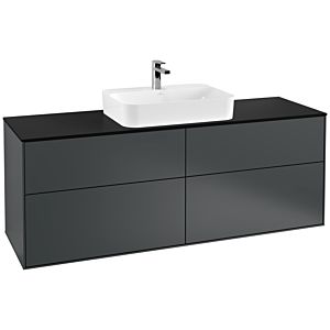 Villeroy and Boch Finion Villeroy and Boch Finion F44200HG 160x60.3cm, cover plate black matt, Midnight Blue Matt Lacquer