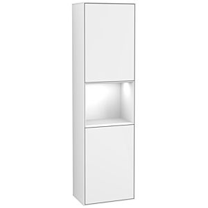 Villeroy and Boch Finion cabinet F460GFGF 41.8x151.6x27cm, left, shelf Glossy white lacquer, Glossy white lacquer