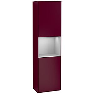 Villeroy und Boch Finion Hochschrank F460GJHB 41,8x151,6x27cm, links, Regal Grey Matt Lacquer, Peony Matt