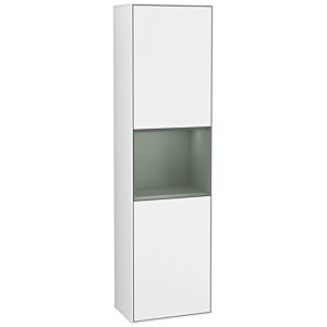 Villeroy et Boch armoire Finion F460GMGF 41.8x151.6x27cm, gauche, étagère Olive Matt Lacquer , laqué blanc brillant