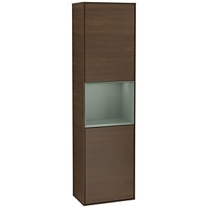 Villeroy and Boch Finion cabinet F460GMGN 41.8x151.6x27cm, left, shelf Olive Matt Lacquer , Olive Matt Lacquer veneer