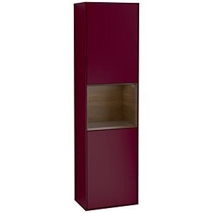 Villeroy und Boch Finion Hochschrank F460GNHB 41,8x151,6x27cm, links, Regal Walnut veneer, Peony Matt