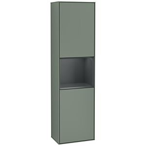 Villeroy et Boch armoire Finion F460HGGM 41.8x151.6x27cm, gauche, étagère Midnight Blue Matt Lacquer , Olive Matt Lacquer