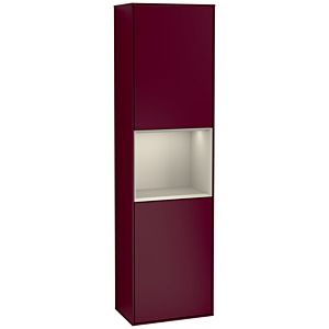 Villeroy and Boch Finion cabinet F460HHHB 41.8x151.6x27cm, left, shelf Sand Matt Lacquer , Peony Matt