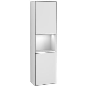 Villeroy and Boch Finion cabinet F460MTMT 41.8x151.6x27cm, left, shelf white matt lacquer, white matt lacquer