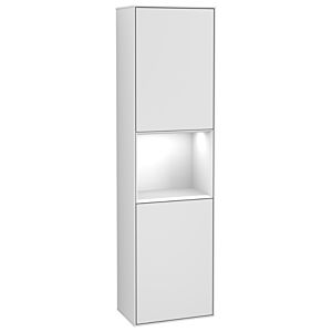 Villeroy and Boch Finion cabinet F470GFMT 41.8x151.6x27cm, right, shelf Glossy white lacquer, white matt lacquer
