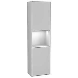 Villeroy and Boch Finion cabinet F470MTGJ 41.8x151.6x27cm, right, shelf white matt lacquer, light gray matt