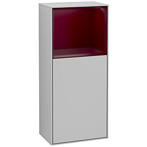 Villeroy and Boch Finion side cabinet F510HBGJ 41.8x93.6x27cm, right, shelf above Peony Matt , light gray matt