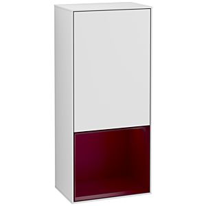 Villeroy and Boch Finion side cabinet F540HBMT 41.8x93.6x27cm, left, shelf below Peony Matt , white matt lacquer