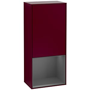 Villeroy and Boch Finion side cabinet F550GKHB 41.8x93.6x27cm, right, shelf below Anthracite matt, Peony Matt
