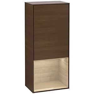 Villeroy et Boch Armoire latérale Finion F550PCGN 41.8x93.6x27cm, droite, étagère sous Oak Veneer , placage Oak Veneer