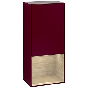 Villeroy and Boch Finion side cabinet F550PCHB 41.8x93.6x27cm, right, shelf below Oak Veneer , Peony Matt