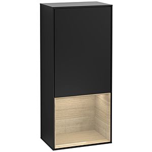 Villeroy et Boch Finion armoire côté F550PCPD 41.8x93.6x27cm, à droite, au- dessous de plateau Oak Veneer , vernis noir mat