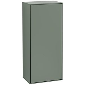 Villeroy and Boch Finion side cabinet F57000GM 41.8x93.6x27cm, hinged on the right, Olive Matt Lacquer