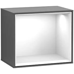 Villeroy and Boch Finion module F580GFGK 41.8x35.6x27cm, shelf Glossy White , anthracite matt