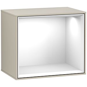 Villeroy und Boch Finion Regalmodul F580GFHH 41,8x35,6x27cm, Regal Glossy White, Sand Matt Lacquer