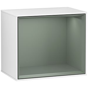 Villeroy und Boch Finion Regalmodul F580GMGF 41,8x35,6x27cm, Regal Olive Matt, Glossy white lacquer