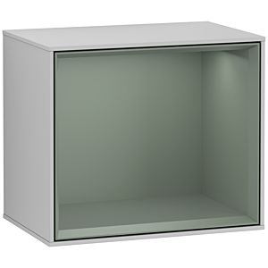 Villeroy und Boch Finion Regalmodul F580GMGJ 41,8x35,6x27cm, Regal Olive Matt, Light grey matt