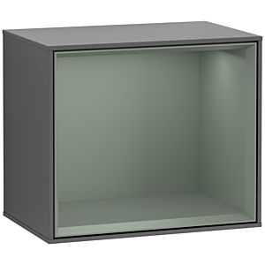 Villeroy and Boch Finion module F580GMGK 41.8x35.6x27cm, shelf olive matt, anthracite matt