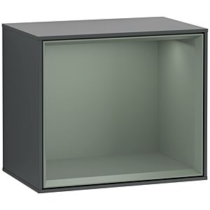 Villeroy and Boch Finion module F580GMHG 41.8x35.6x27cm, shelf olive matt, Midnight Blue Matt Lacquer