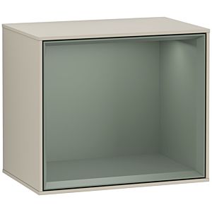 Villeroy and Boch Finion module F580GMHH 41.8x35.6x27cm, shelf olive matt, Sand Matt Lacquer