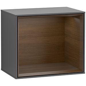 Villeroy et Boch module d&#39; Finion F580GNGK 41.8x35.6x27cm, étagère Walnut Veneer , anthracite mat