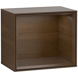 Villeroy und Boch Finion Regalmodul F580GNGN 41,8x35,6x27cm, Regal Walnut Veneer, Walnut veneer