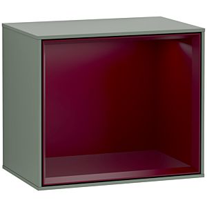 Villeroy and Boch Finion module F580HBGM 41.8x35.6x27cm, shelf Peony Matt , Olive Matt Lacquer