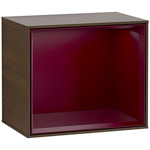 Villeroy und Boch Finion Regalmodul F580HBGN 41,8x35,6x27cm, Regal Peony Matt, Walnut veneer