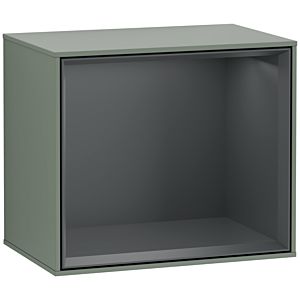 Villeroy und Boch Finion Regalmodul F580HGGM 41,8x35,6x27cm, Regal Midnight Blue, Olive Matt Lacquer
