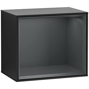 Villeroy et Boch module d&#39; Finion F580HGPD 41.8x35.6x27cm, étagère Midnight Blue , laqué noir mat