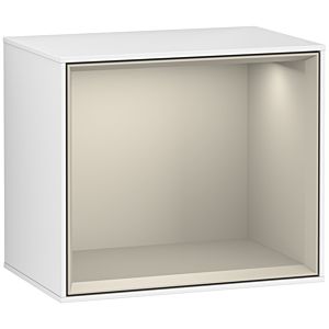 Villeroy und Boch Finion Regalmodul F580HHGF 41,8x35,6x27cm, Regal Sand Matt, Glossy white lacquer