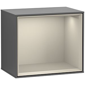 Villeroy und Boch Finion Regalmodul F580HHGK 41,8x35,6x27cm, Regal Sand Matt, Anthracite matt