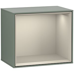 Villeroy und Boch Finion Regalmodul F580HHGM 41,8x35,6x27cm, Regal Sand Matt, Olive Matt Lacquer