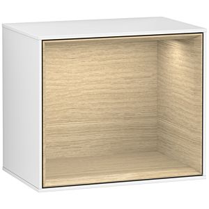 Villeroy et Boch module d&#39; Finion F580PCGF 41.8x35.6x27cm, étagère Oak Veneer , laqué blanc brillant