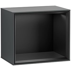 Villeroy and Boch Finion module F580PDHG 41.8x35.6x27cm, shelf black matt, midnight Blue Matt Lacquer