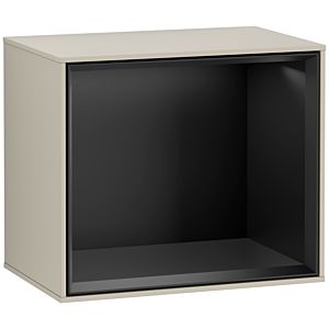 Villeroy and Boch Finion module F580PDHH 41.8x35.6x27cm, shelf black matt, Sand Matt Lacquer