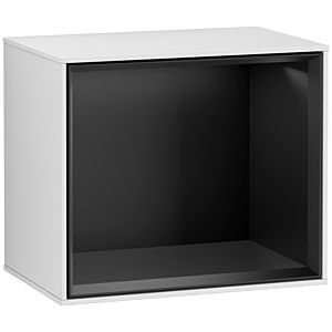 Villeroy and Boch Finion module F580PDMT 41.8x35.6x27cm, shelf black matt, white matt lacquer