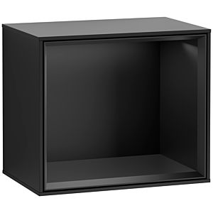 Villeroy and Boch Finion module F580PDPD 41.8x35.6x27cm, shelf black matt, black matt lacquer