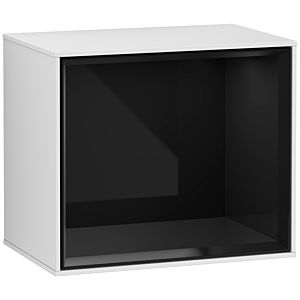 Villeroy and Boch Finion module F580PHMT 41.8x35.6x27cm, shelf Glossy Black, white matt lacquer