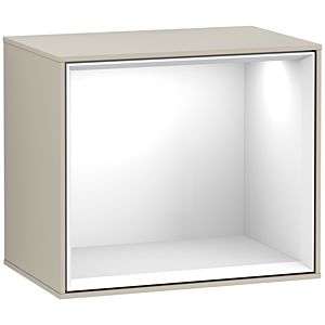 Villeroy und Boch Finion Regalmodul F590GFHH 41,8x35,6x27cm, Ladestation, Regal Glossy White, Sand Matt Lacquer
