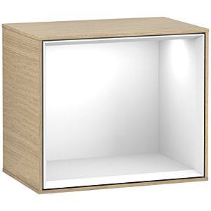 Villeroy and Boch Finion module F590GFPC 41.8x35.6x27cm, charging station, shelf Glossy White , Oak Veneer