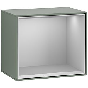 Villeroy and Boch Finion module F590GJGM 41.8x35.6x27cm, charging station, shelf light gray, Olive Matt Lacquer