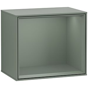 Villeroy and Boch Finion module F590GMGM 41.8x35.6x27cm, charging station, shelf olive matt, Olive Matt Lacquer