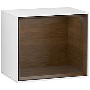 Villeroy und Boch Finion Regalmodul F590GNGF 41,8x35,6x27cm, Ladestation, Regal Walnut Veneer, Glossy white lacquer