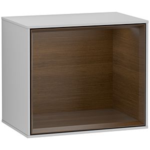 Villeroy and Boch Finion module F590GNGJ 41.8x35.6x27cm, charging station, shelf Walnut Veneer , light gray matt