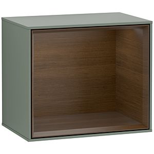 Villeroy and Boch Finion module F590GNGM 41.8x35.6x27cm, charging station, shelf Walnut Veneer , Olive Matt Lacquer