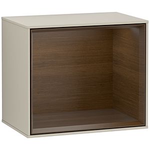 Villeroy and Boch Finion module F590GNHH 41.8x35.6x27cm, charging station, shelf Walnut Veneer , Sand Matt Lacquer